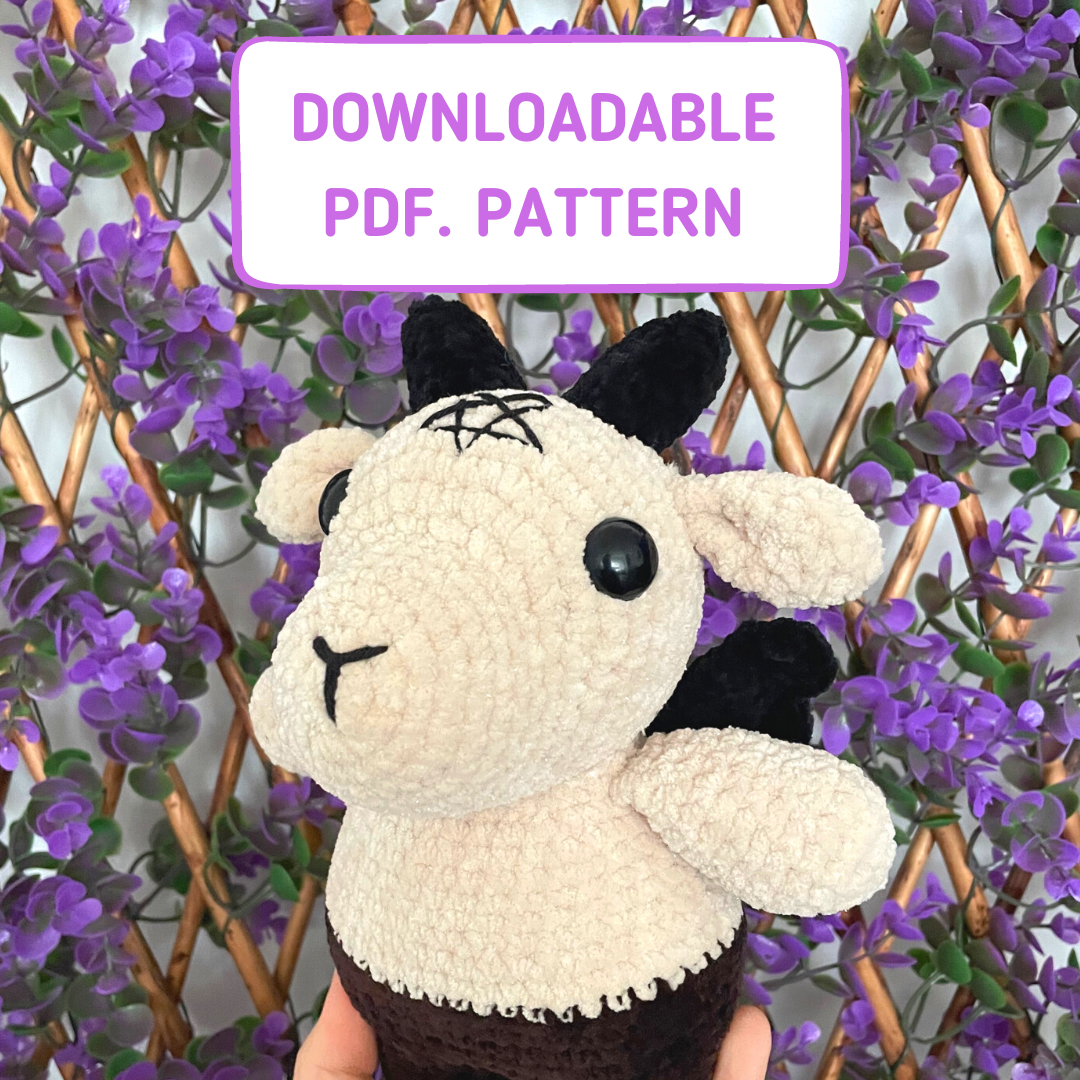 Little Baphomet Buddy crochet pattern — crochetmezaddy