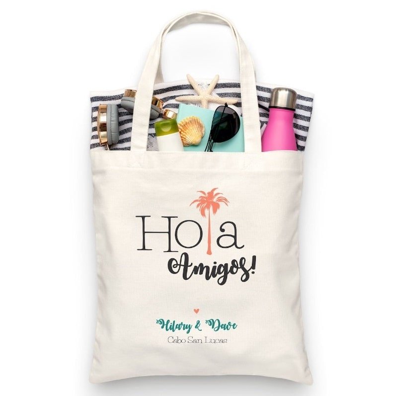 Personalized Wedding Favor Gift Bags for Hotel Guests 