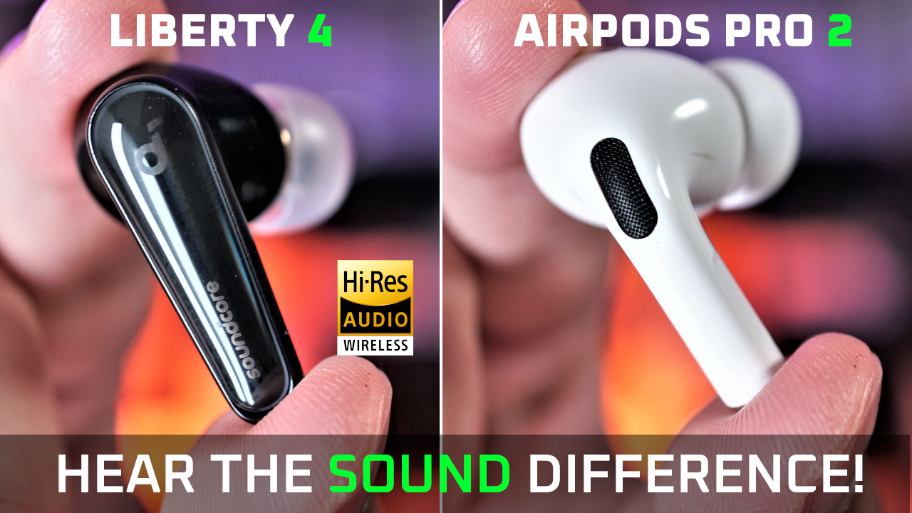 Vadear mendigo ético Soundcore Liberty 4 vs the KING 👑 AirPods Pro 2 — Aaron x Loud and Wireless