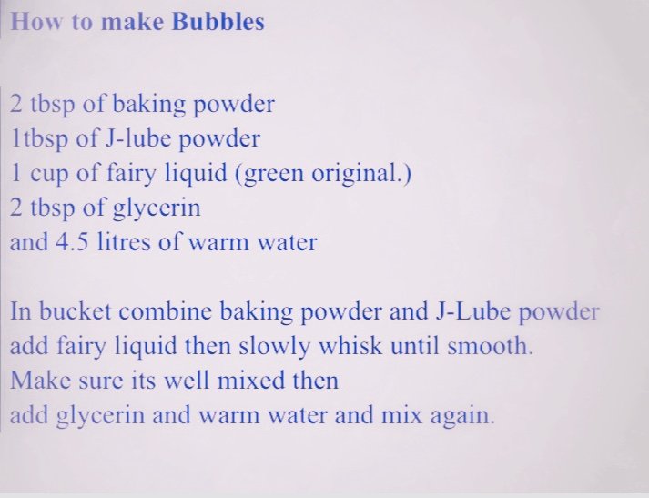 The recipe for Giant Bubbles was researched by PATH and used in many events and more recently by Playkx in Kings Cross.