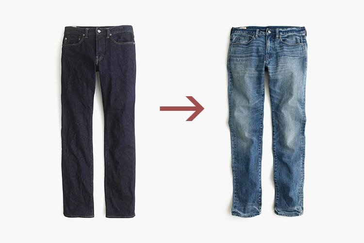 Dark blue jeans vs light blue jeans