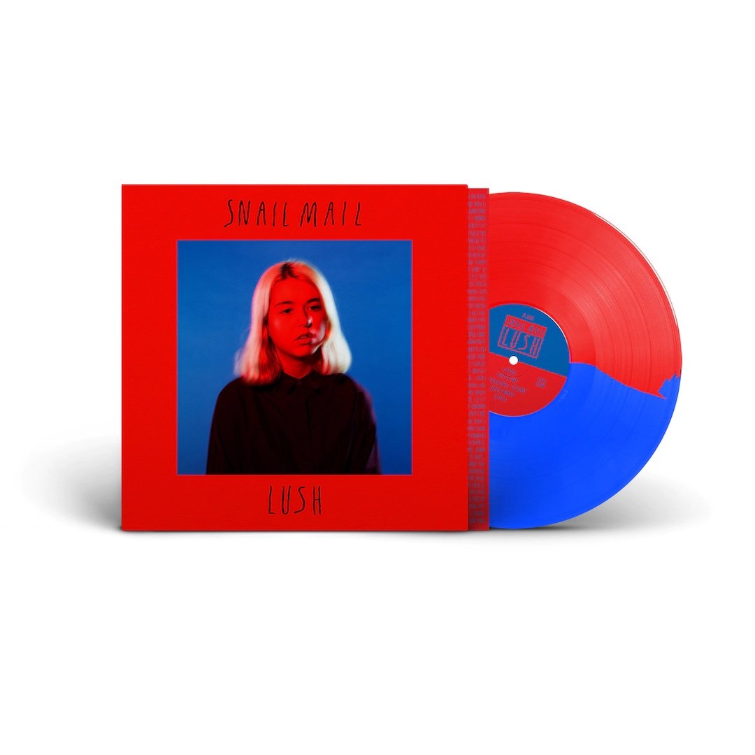 Snail Mail - Lush - Blue + Red Split LP - Limited Edition - UK 
