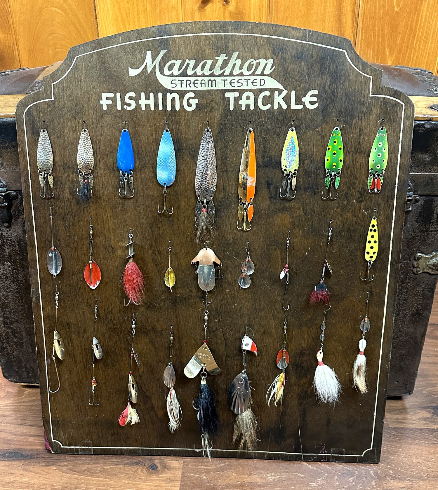 Marathon Lure Store Display Board — Vintage Anglers