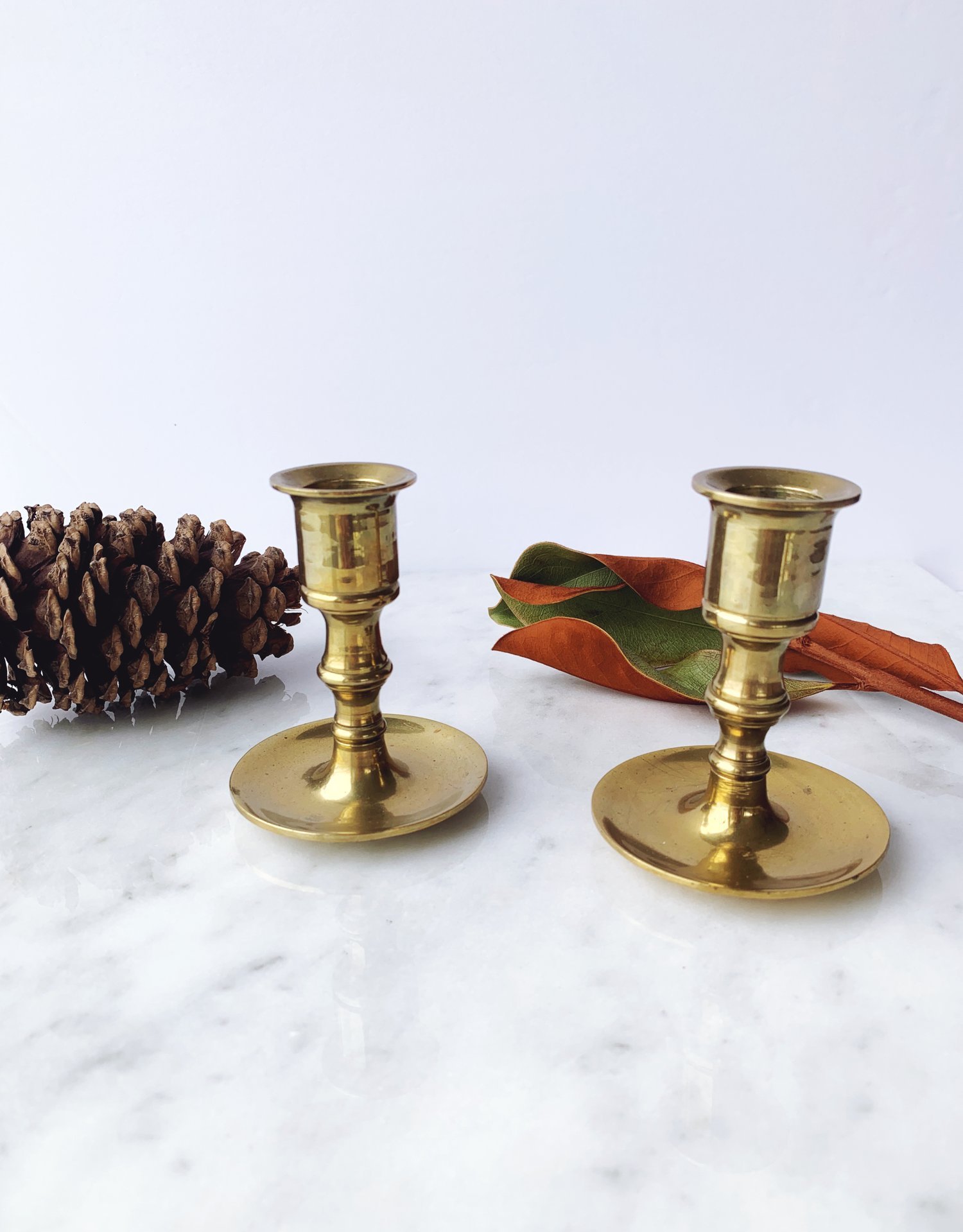 Vintage Brass Candle Holders — Dear Alia -Virtual Interior Decorating and  Curated Vintage Home Decor