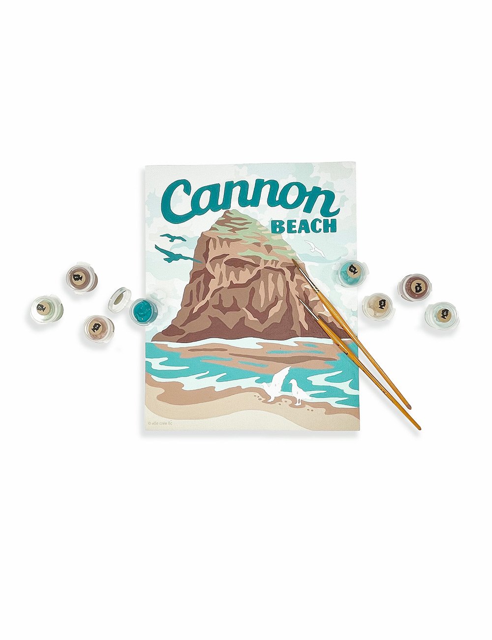 Haystack Rock Cannon Beach - 5D Diamond Painting 