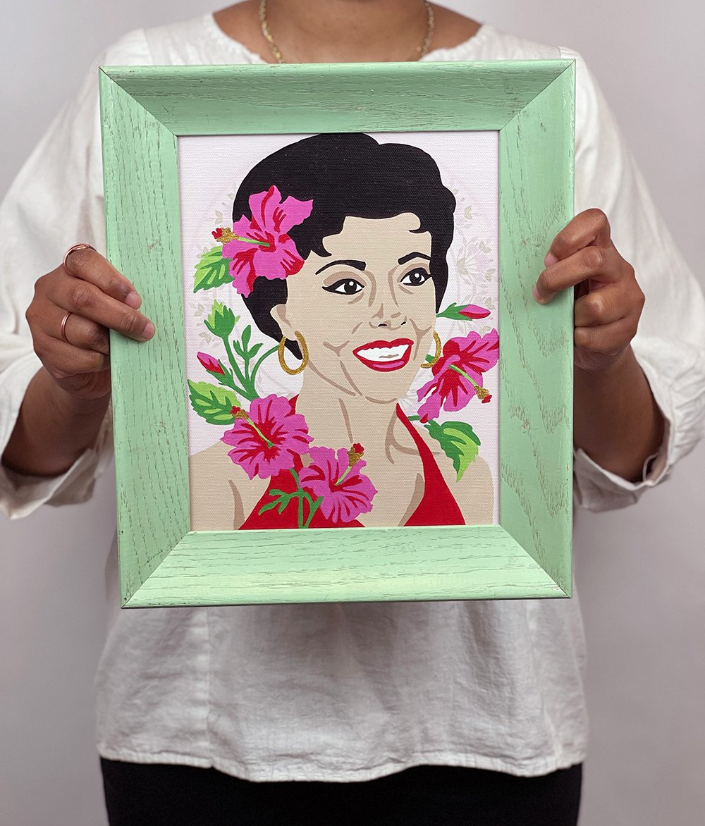 Rita Moreno  Paint-by-Number Kit for Adults — Elle Crée (she creates)