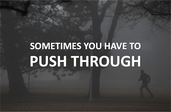 Push through
