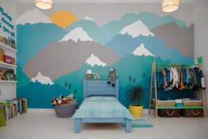 paint a wall mural on a blank wall home design 