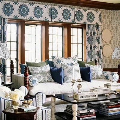 designer-for-a-day-highland-park-tx-how-to-choose-fabrics-for-your-home-upholstered-sofa-curtains-living-room-patterned-traditional-interior-design