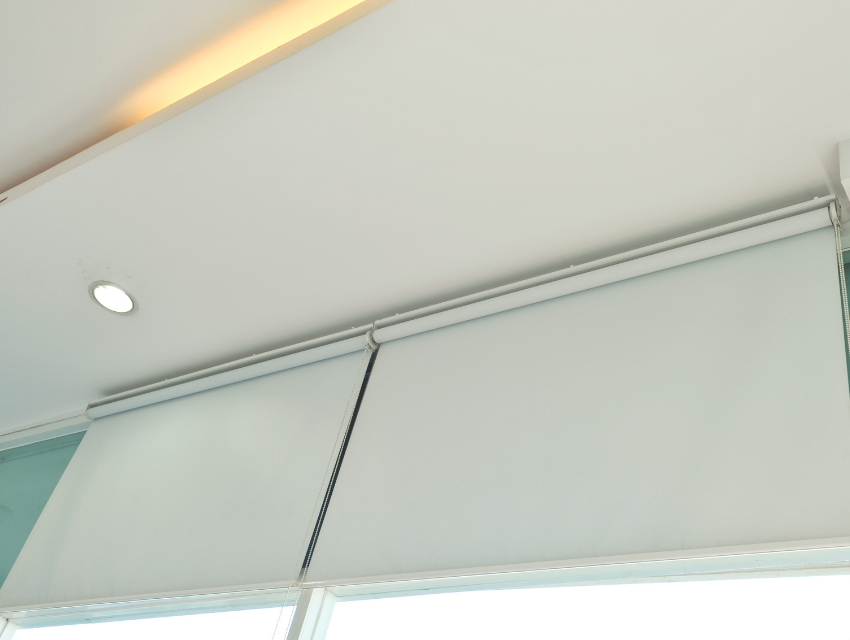 adrienne-morgan-interior-design-dallas-tx-modern-window-treatments-white -roller-shades-on-large-window