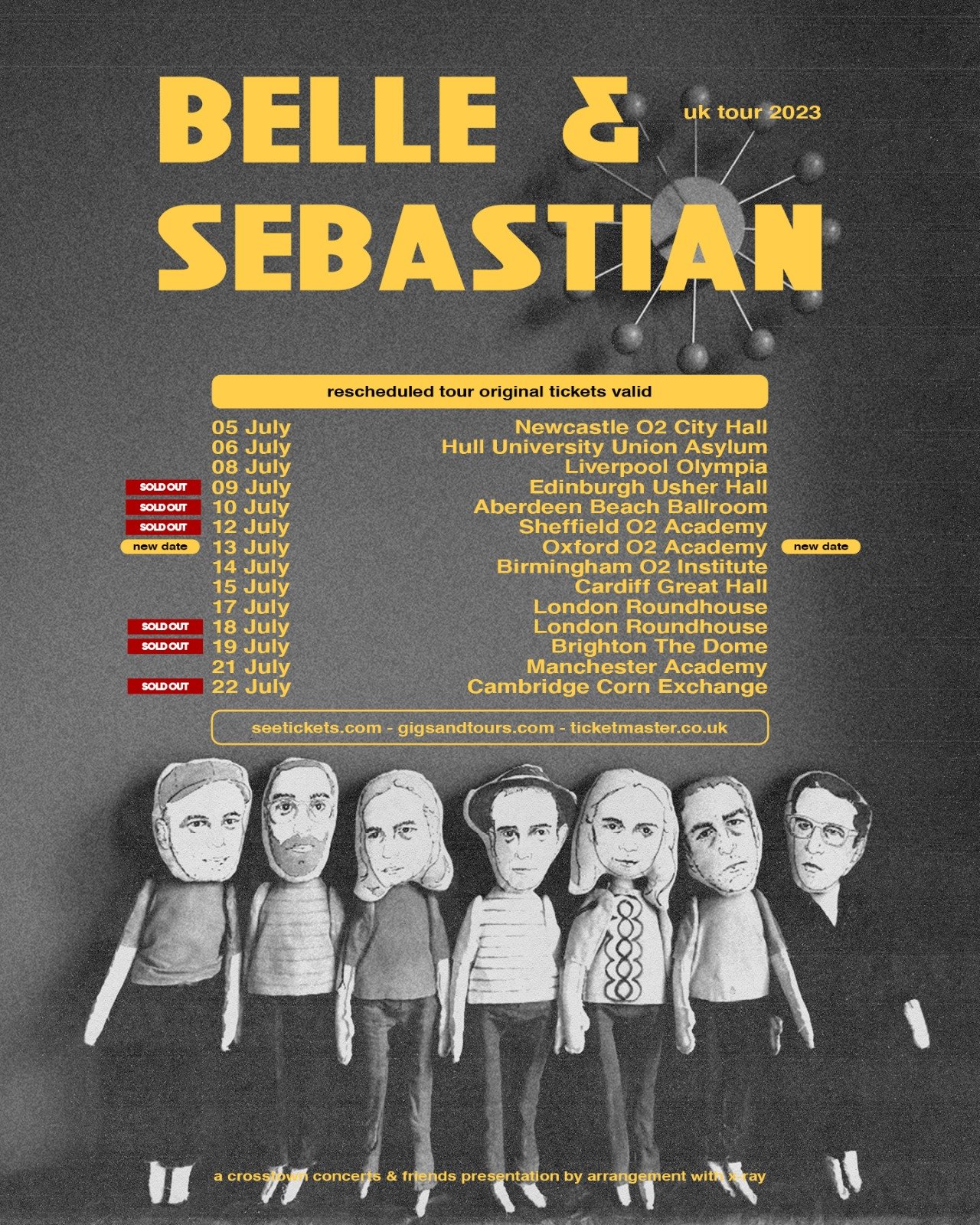 UK Tour July 2023 — Belle & Sebastian