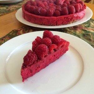 Raspberry Beet Cheesecake