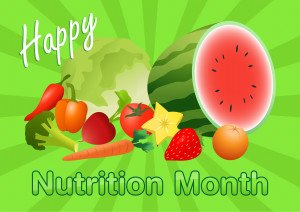 Nutrition Month Theme Card