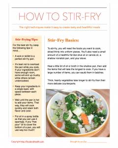 Stir Fry Guide: Members Only