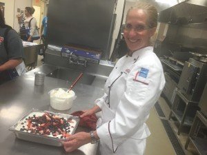 Cooking Pudding at a Demo for Foodservice Employees