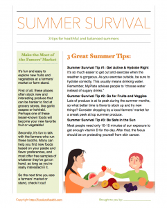 Summer Survival Handout