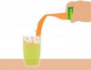 Juice and Green Tea