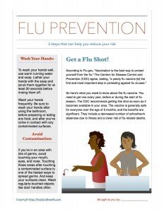 3 Steps for Flu Prevention