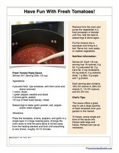 Tomato Pasta Sauce Recipe
