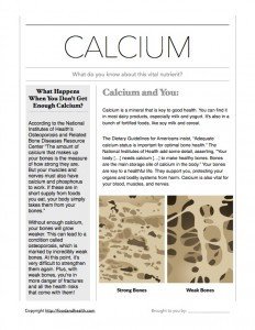 Dietary Guidelines and Calcium