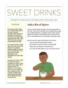 Sweetening Drinks: Handout