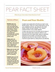 Pear Fact Sheet