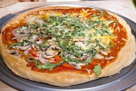Pizza with White Whole Wheat Crust