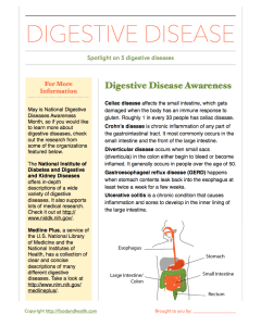 Digestive Disease Awareness Handout