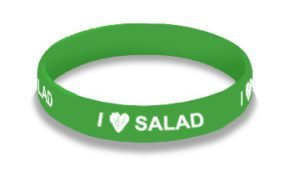 I love salad wristbands
