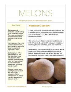 Melon Fact Sheet
