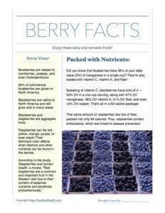 Berry Fact Sheet