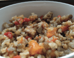 Turkey stuffing with poultry broth