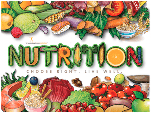 Nutrition: Choose Right, Live Well