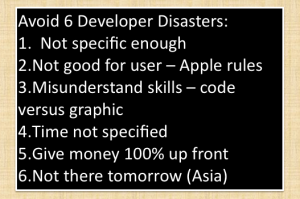 Developer Disasters