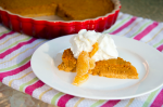 Pumpkin Flan with Candied Ginger