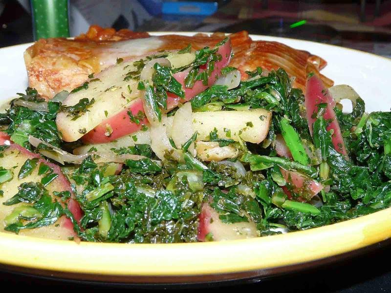 Collards with Apples