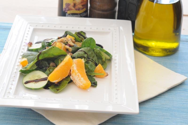 Baby Spinach and Orange Salad