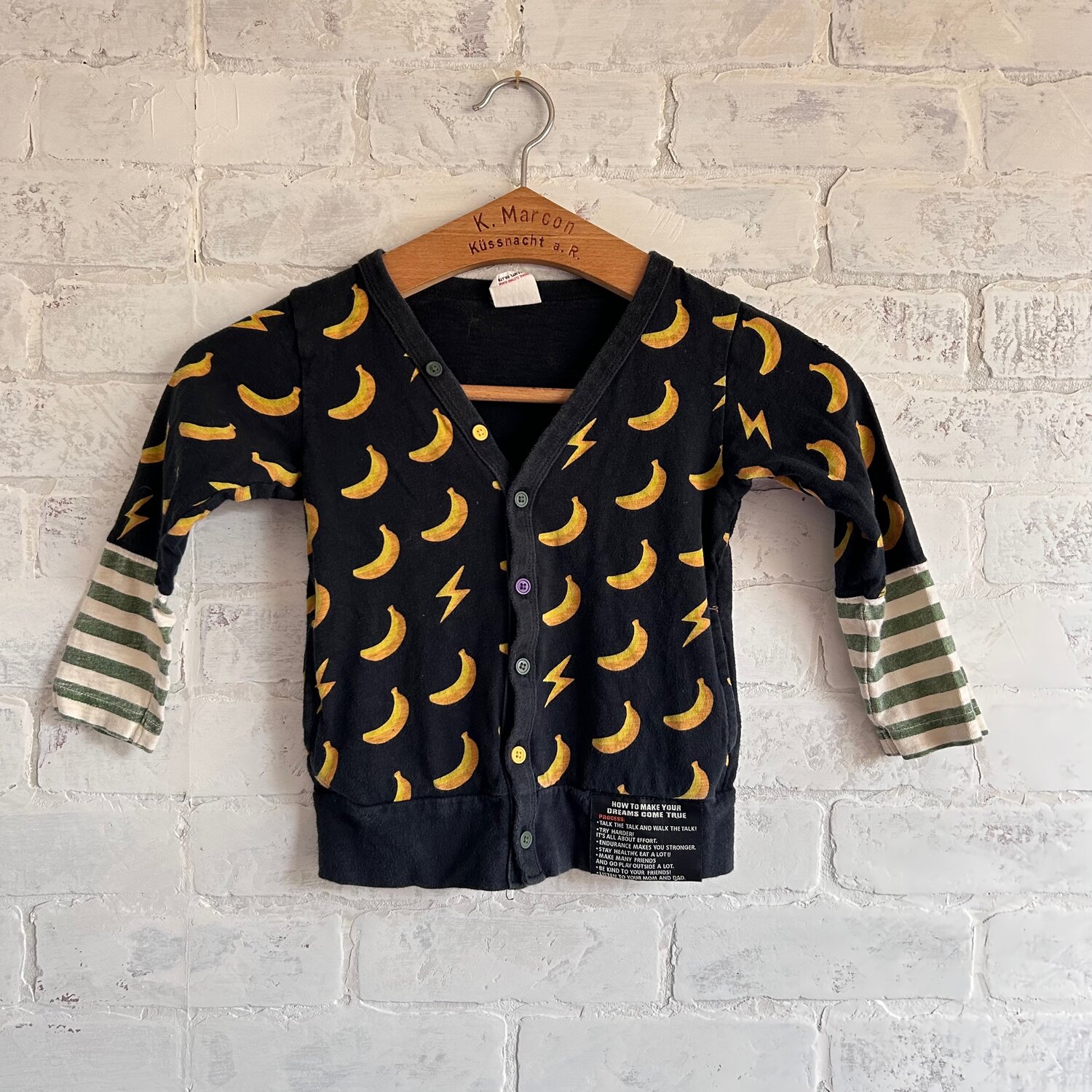 Button Up Bananas Cardigan 18-24 Months — Oli and Jude