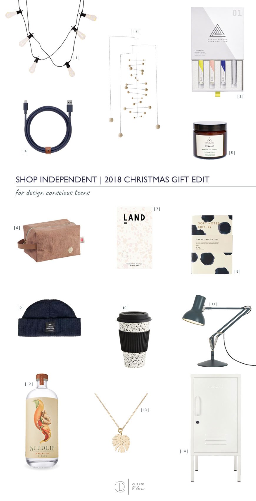 shop independent and support small shops in this Christmas gift guide for teens who are design conscious