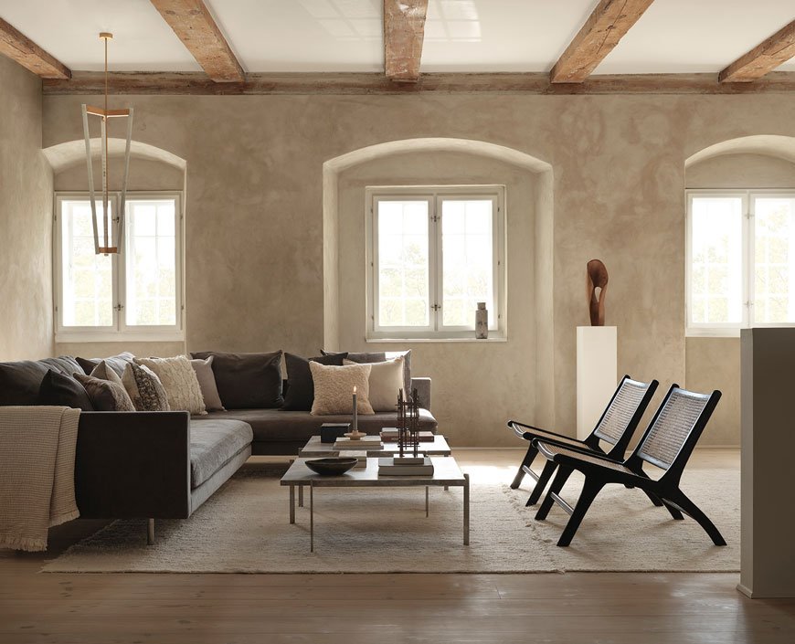 A soothing and neutral Copenhagen Townhouse, styled for the Zara Home Autumn-Winter collection. 