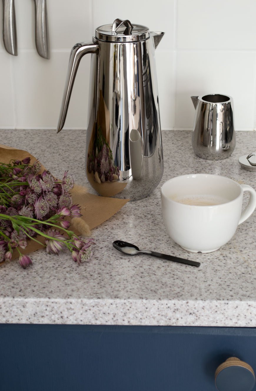 The new Georg Jensen Helix Thermo Jug is part of the new Helix tea and coffee service. 