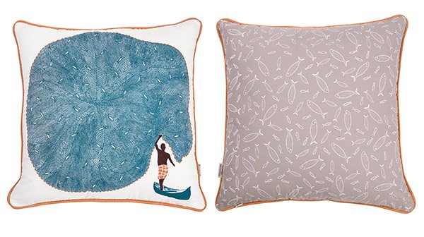 Safomasi KAC21_Catch of the Day 45x45cm cushion cover