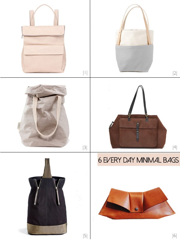 Six Minimal Bags For The Every Day