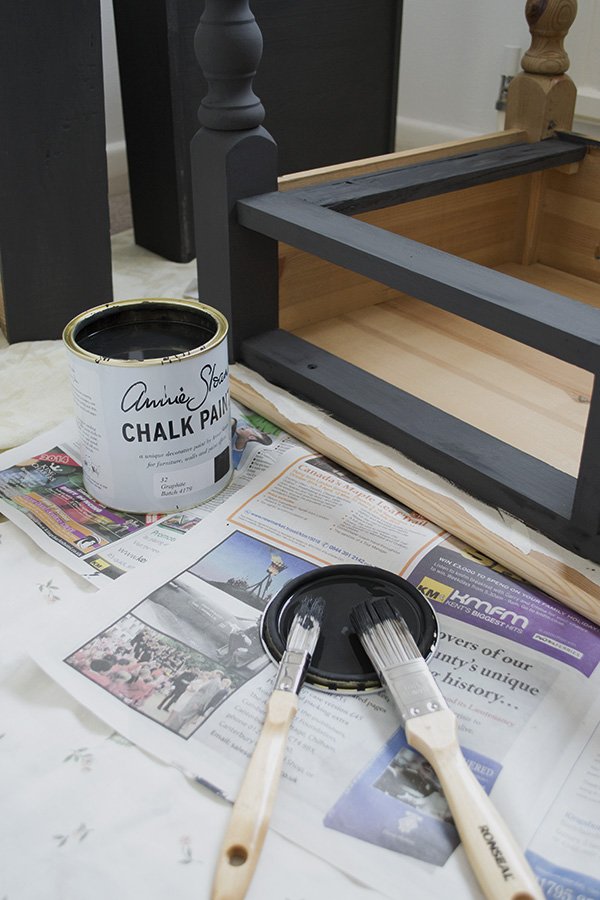 DIY Chalk Paint Pine Desk Curate & Display Blog