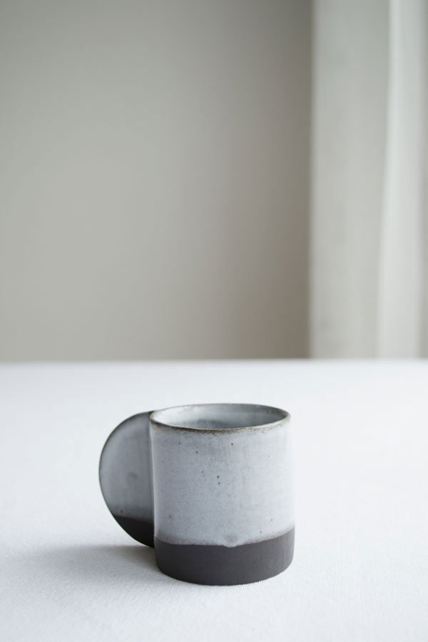 Coffee Break in Nina+Co Breakfast Collection espresso cups in grey and cool blue
