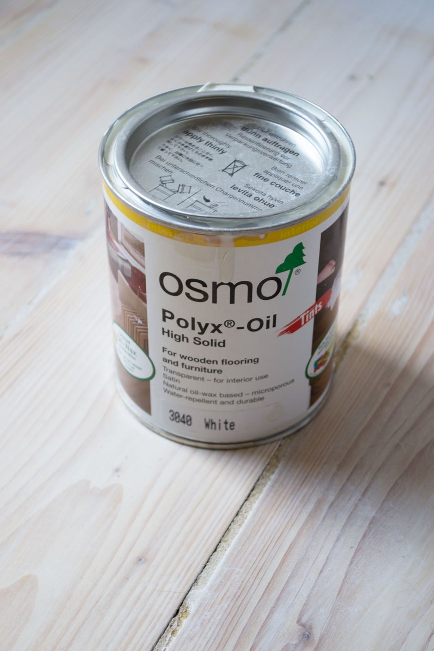 how to whitewash wooden floors, OSMO UK floor oils, wooden floorboards, pine floorboards, whitewashed wood floor