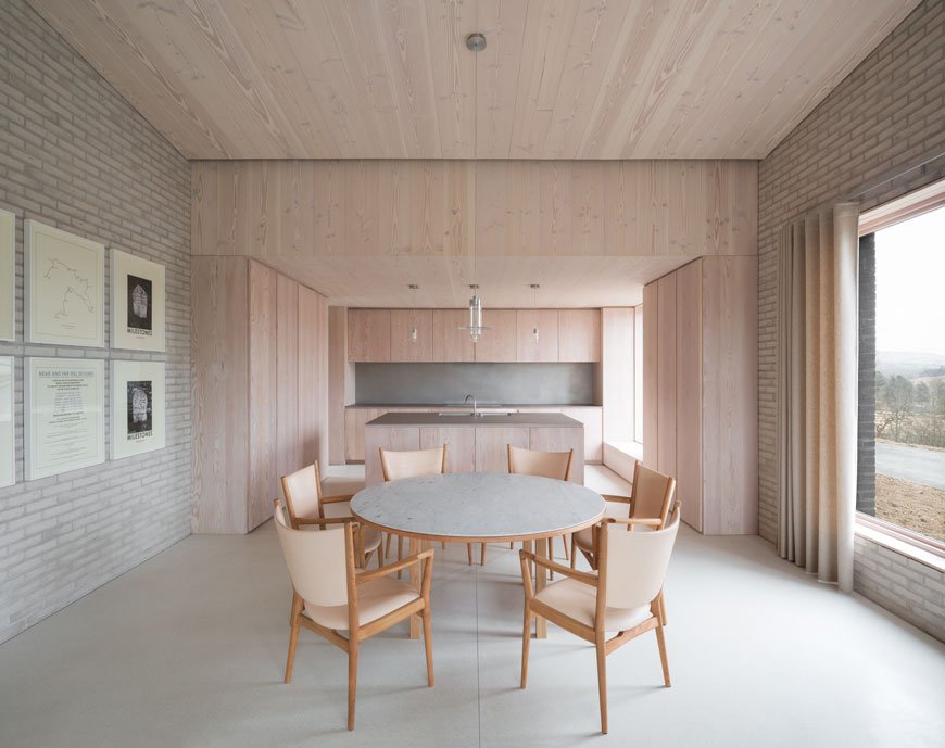 unique architectural holiday home experience, The Life House, John Pawson, Living Architecture, timber clad walls, white brick interior