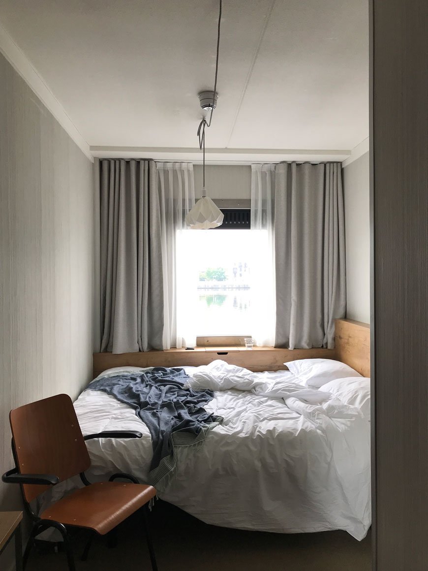 Deluxe waterview room with minimal, dutch design at The Good Hotel London