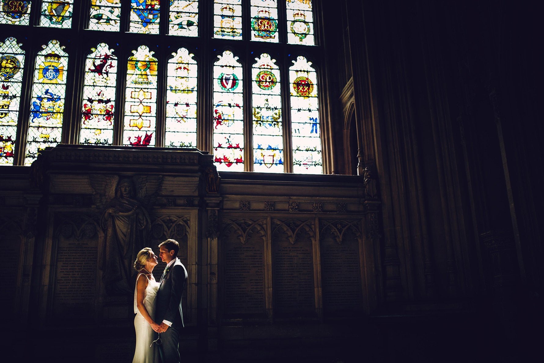 Bride and Groom at House of Commons Wedding