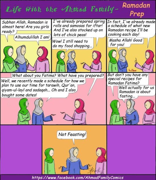 Life with the Ahmad Family - Ramadan prep [comic]